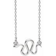 Sterling Silver Snake 16-18' Necklace
