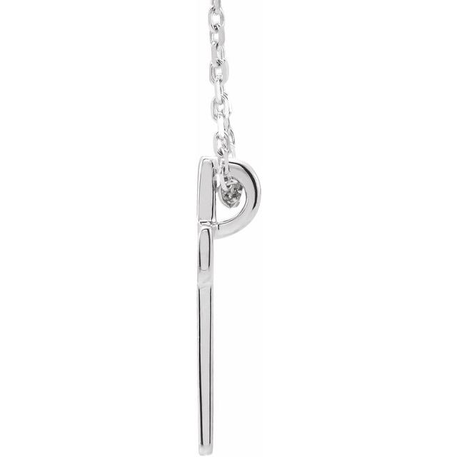Sterling Silver Open Cross 16-18' Necklace