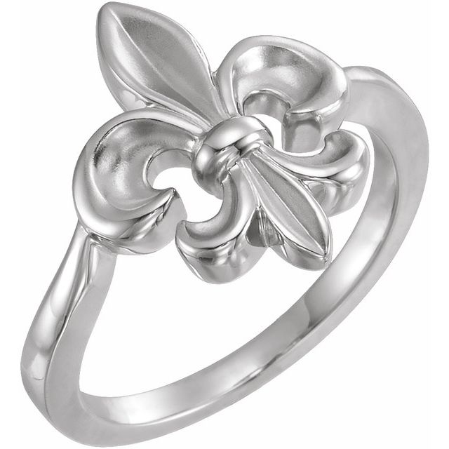 Sterling Silver Fleur-de-lis Ring