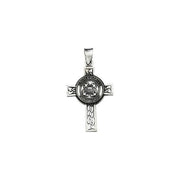 Sterling Silver U.S. Coast Guard Cross 24' Necklace