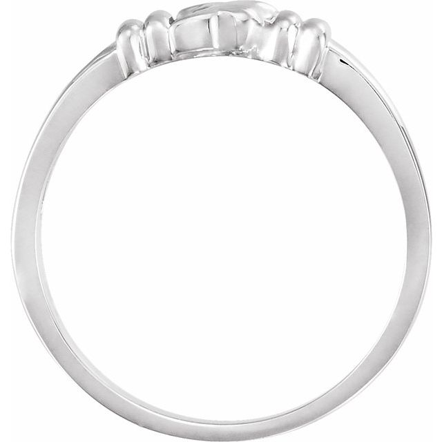 Sterling Silver Holy Spirit Chastity Ring Size 7
