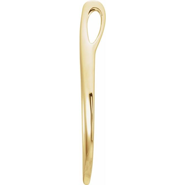 14K Yellow Freeform Pendant