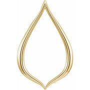 14K Yellow Freeform Pendant