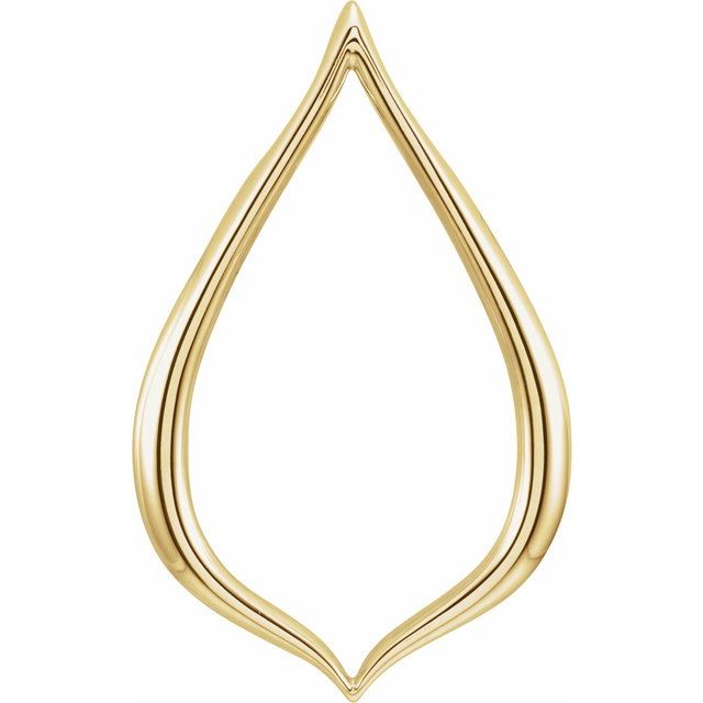 14K Yellow Freeform Pendant
