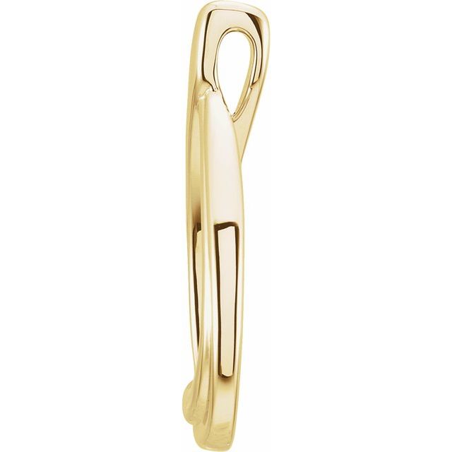 14K Yellow Freeform Pendant
