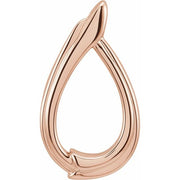 14K Rose Freeform Pendant