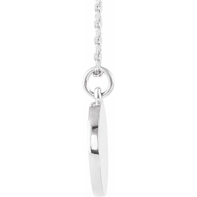 Sterling Silver Star Disc 16-18' Necklace
