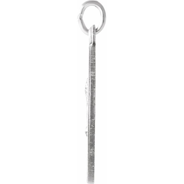 Sterling Silver 15 mm Round St. Matthew Medal