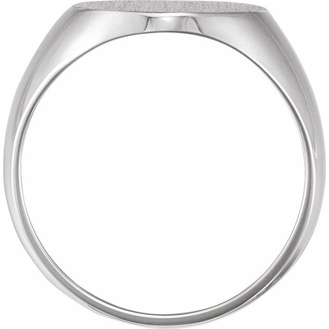 Sterling Silver Oval Signet Ring