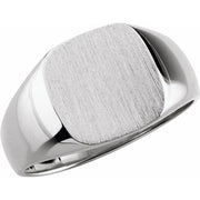 Sterling Silver 10 mm Signet Ring