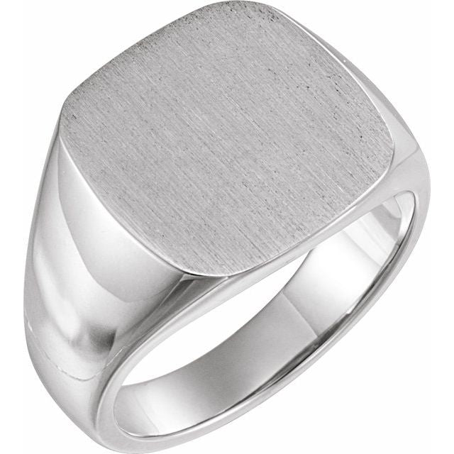 Sterling Silver Square Signet Ring