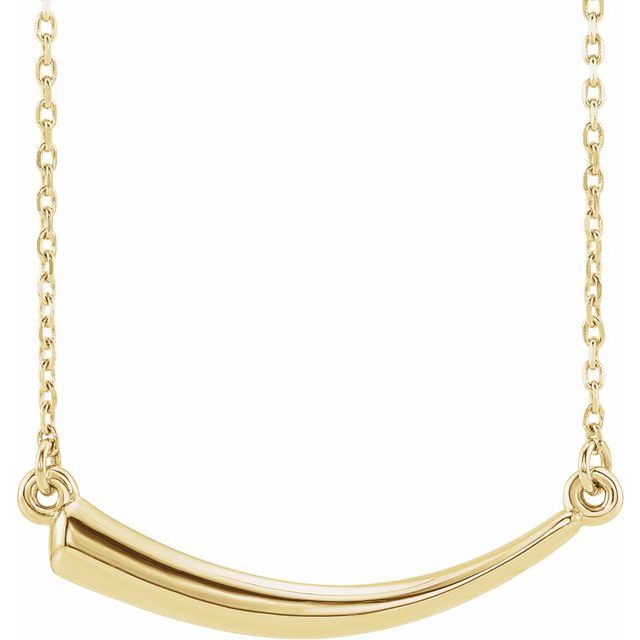 14k Yellow Horn 16-18' Necklace