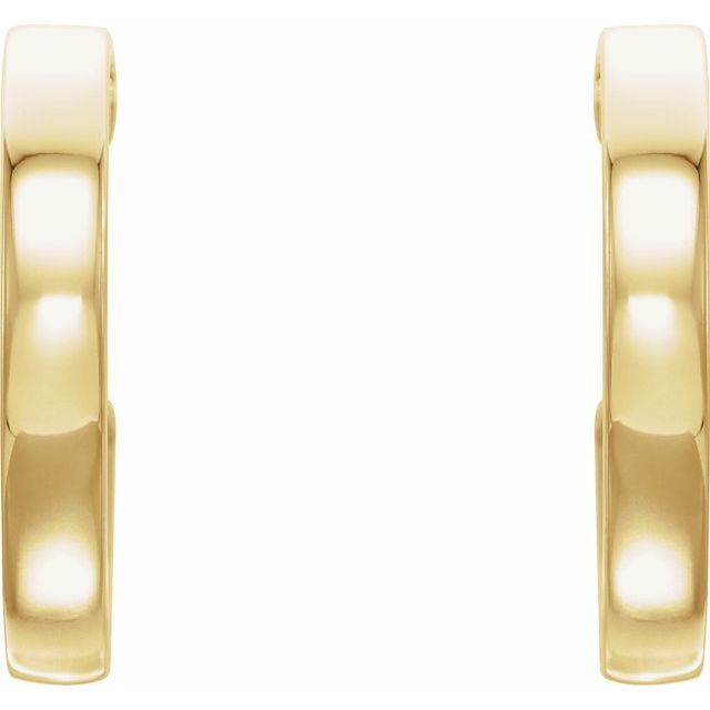 14k Yellow  Vintage-inspired 16 Mm Hoop Earrings