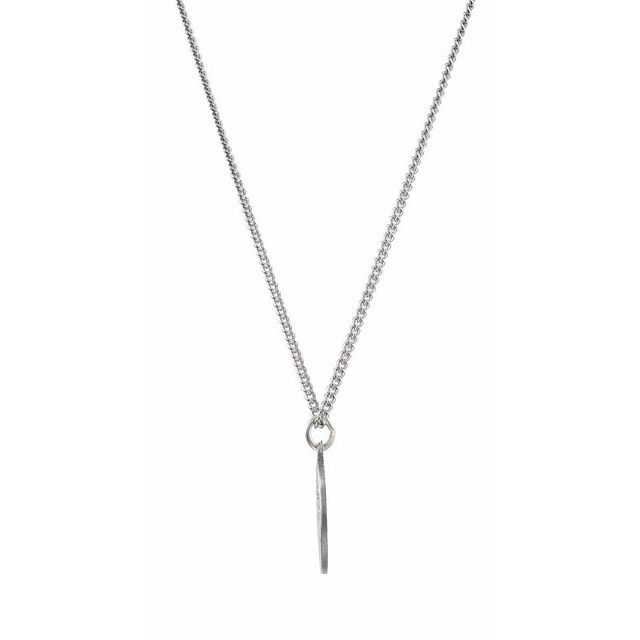 Sterling Silver 18 Mm First Communion Medal 18' Necklace