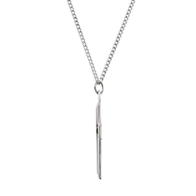 Sterling Silver Cross 24' Necklace