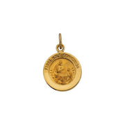 14K Yellow 12 mm First Communion Medal