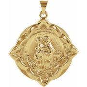 14K Yellow 31x31 mm St. Anthony of Padua Medal