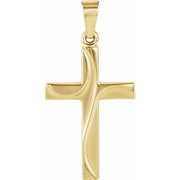 14K Yellow 21x14 mm Cross Pendant