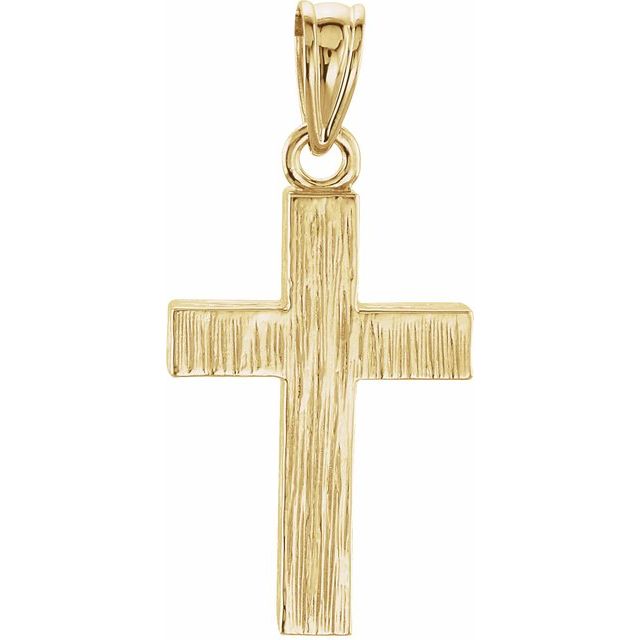 14K Yellow 20x13 mm Cross Pendant