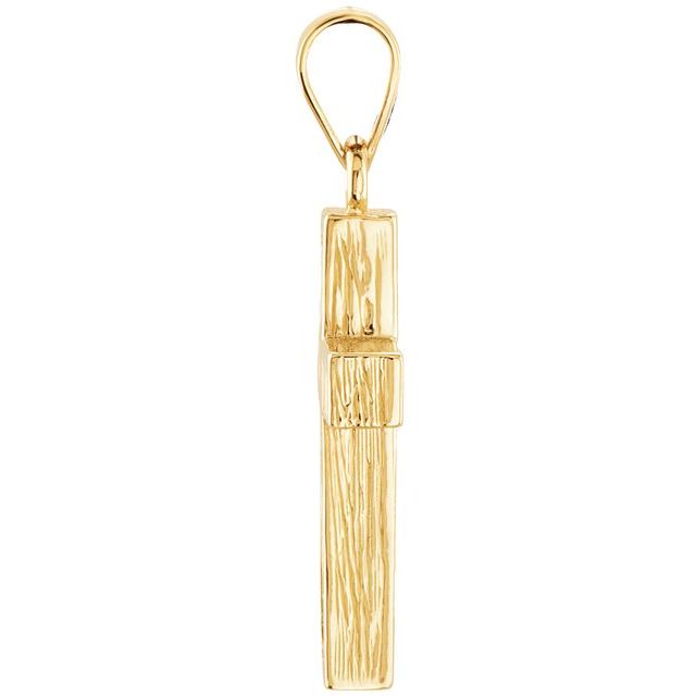 14K Yellow 20x13 mm Cross Pendant