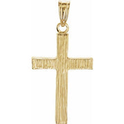 14K Yellow 24x16 mm Cross Pendant
