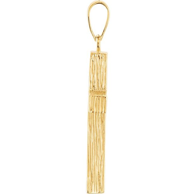 14K Yellow 24x16 mm Cross Pendant