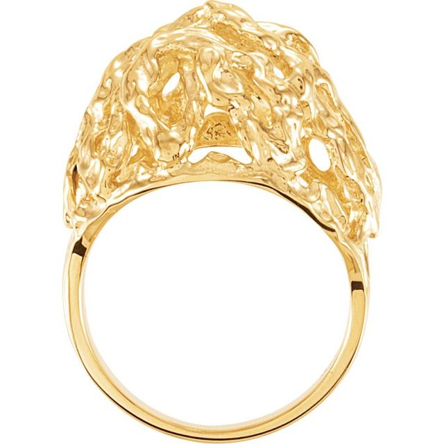 14K Yellow Freeform Nugget Ring