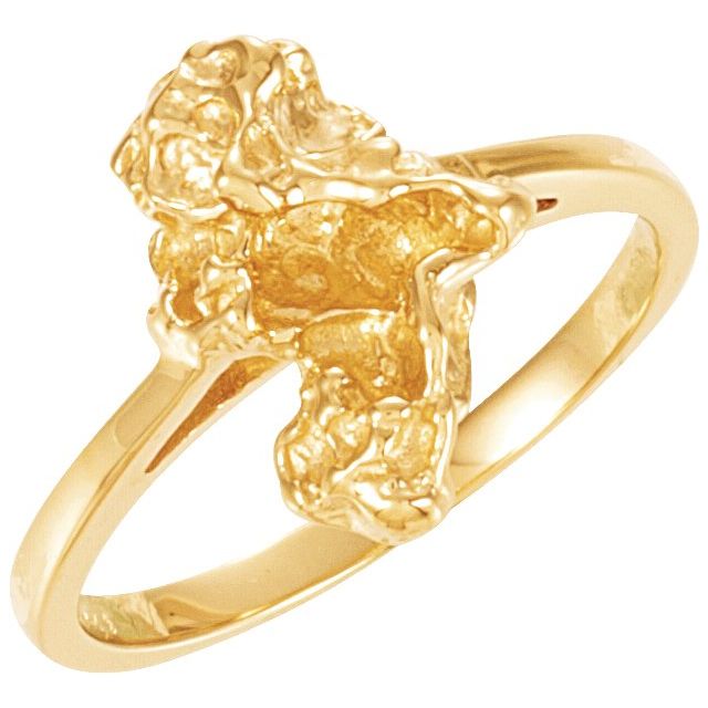 14K Yellow Nugget Ring
