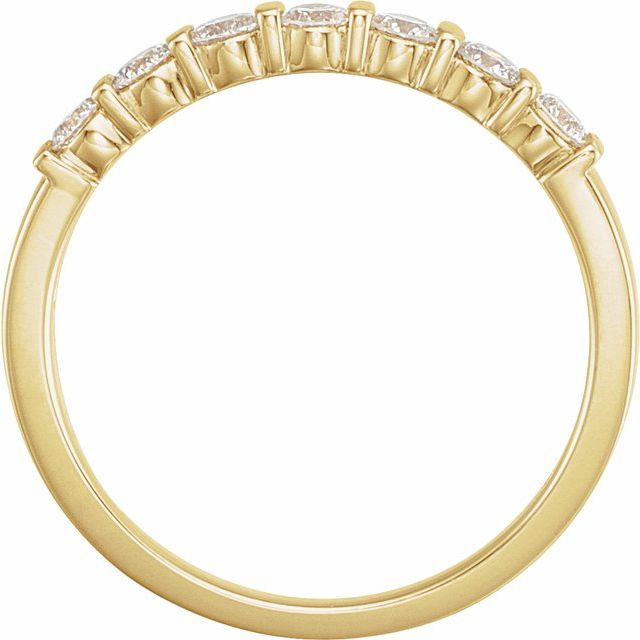 14k Yellow 1/3 Ctw Natural Diamond Anniversary Band