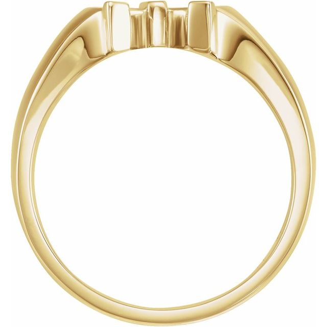 14k Yellow Horseshoe Ring