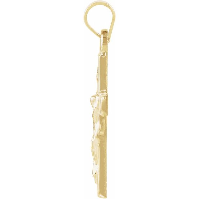 14K Yellow Crucifix Pendant