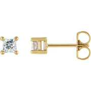 14K Yellow 1/10 CTW Natural Diamond Stud Earrings