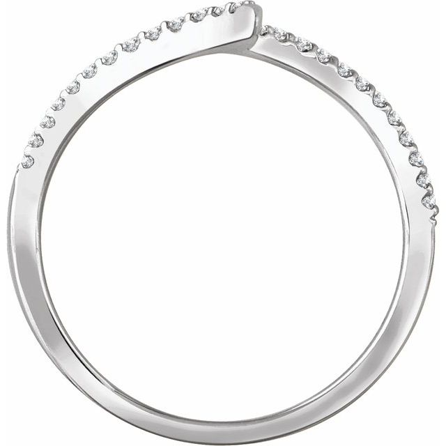 14k White 1/6 Ctw Natural Diamond Ring