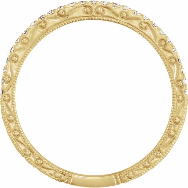 14k Yellow 1/6 Ctw Natural Diamond Anniversary Band Size 6