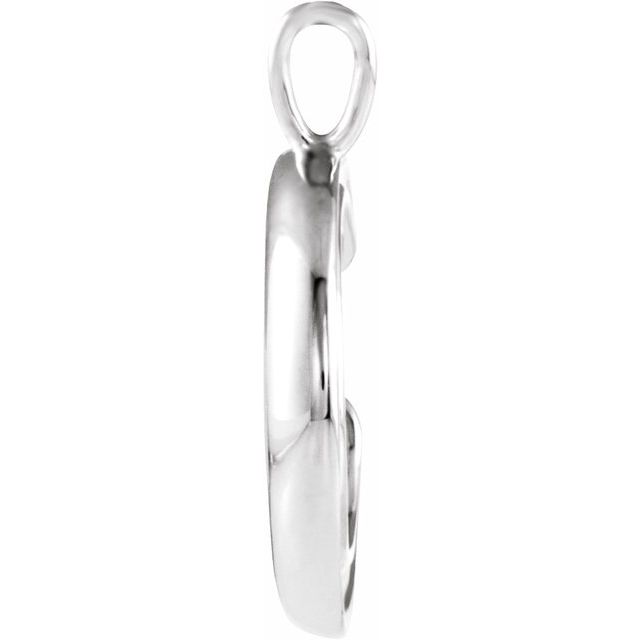 Sterling Silver Crescent Moon Pendant