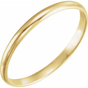 14K Yellow 2 mm Youth Ring