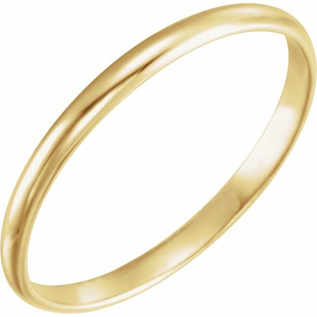 14K Yellow 2 mm Youth Ring