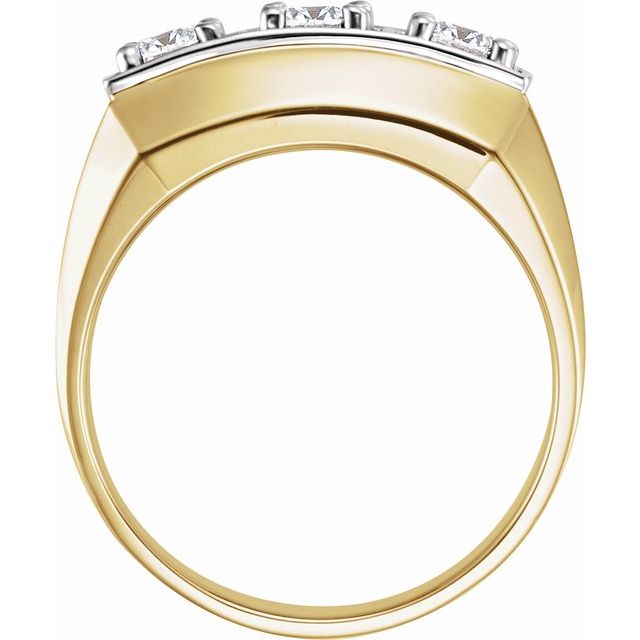 14K Yellow/White 9/10 CTW Natural Diamond Ring