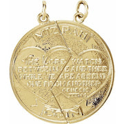 14k Yellow Miz Pah Coin Right Pendant