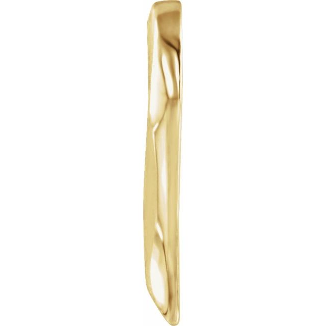 14K Yellow Heart Slide Pendant