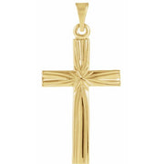 14K Yellow 22x14 mm Cross Pendant
