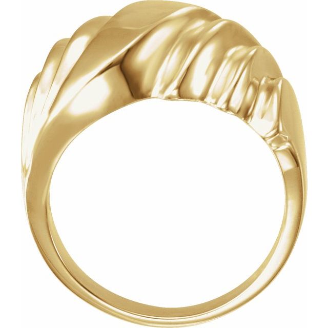 14k Yellow Dome Ring