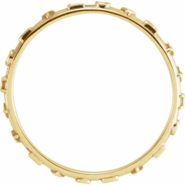 14K Yellow True Love Chastity Ring Size 7