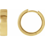 14K Yellow Hinged 16.5 mm Hoop Earrings
