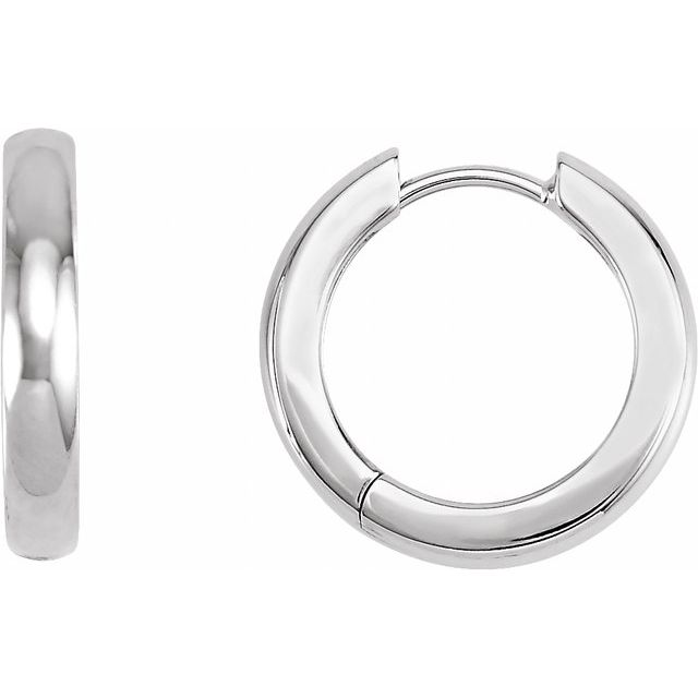 Sterling Silver 16 mm Hoop Earring