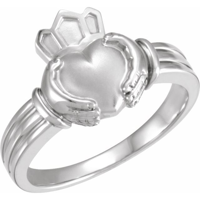 Sterling Silver Claddagh Band