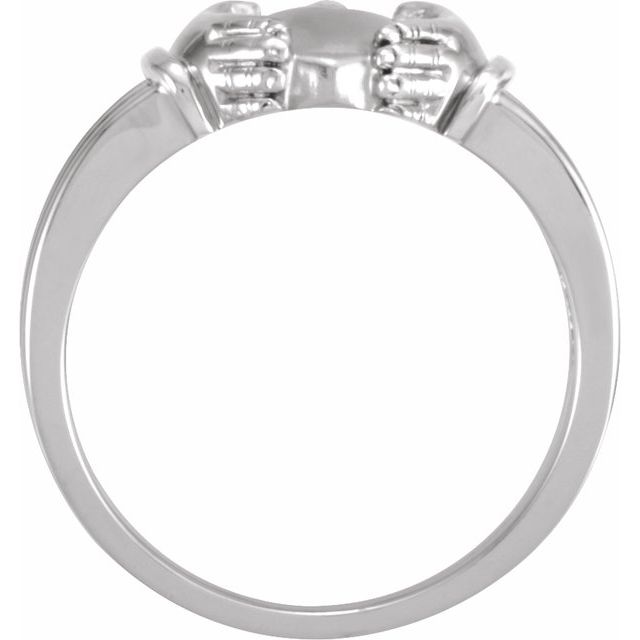 Sterling Silver Claddagh Band