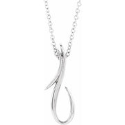 Sterling Silver Freeform 16-18' Necklace