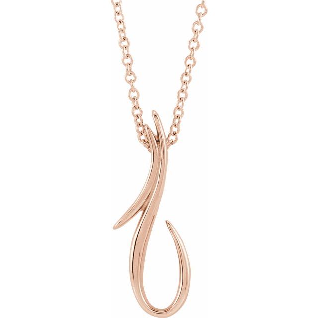 14k Rose Freeform 16-18' Necklace