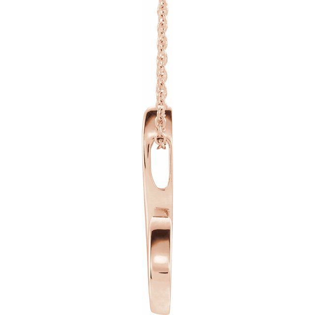 14k Rose Freeform 16-18' Necklace